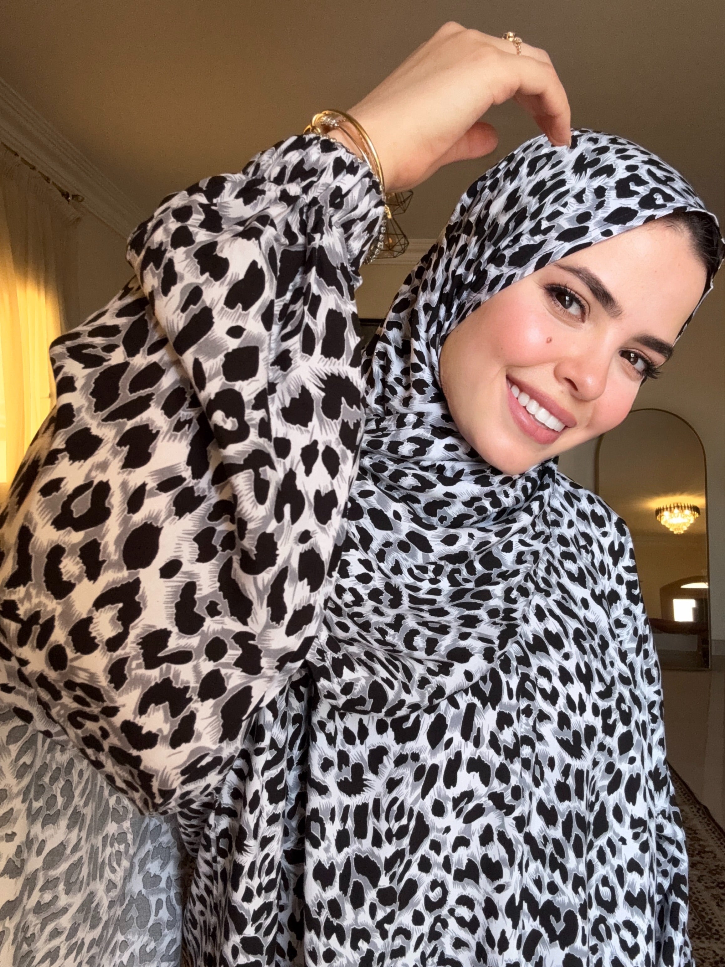 Viscose - Tiger - Gray