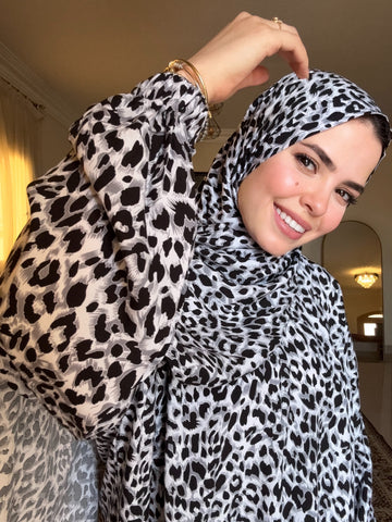 Viscose - Tiger - Gray