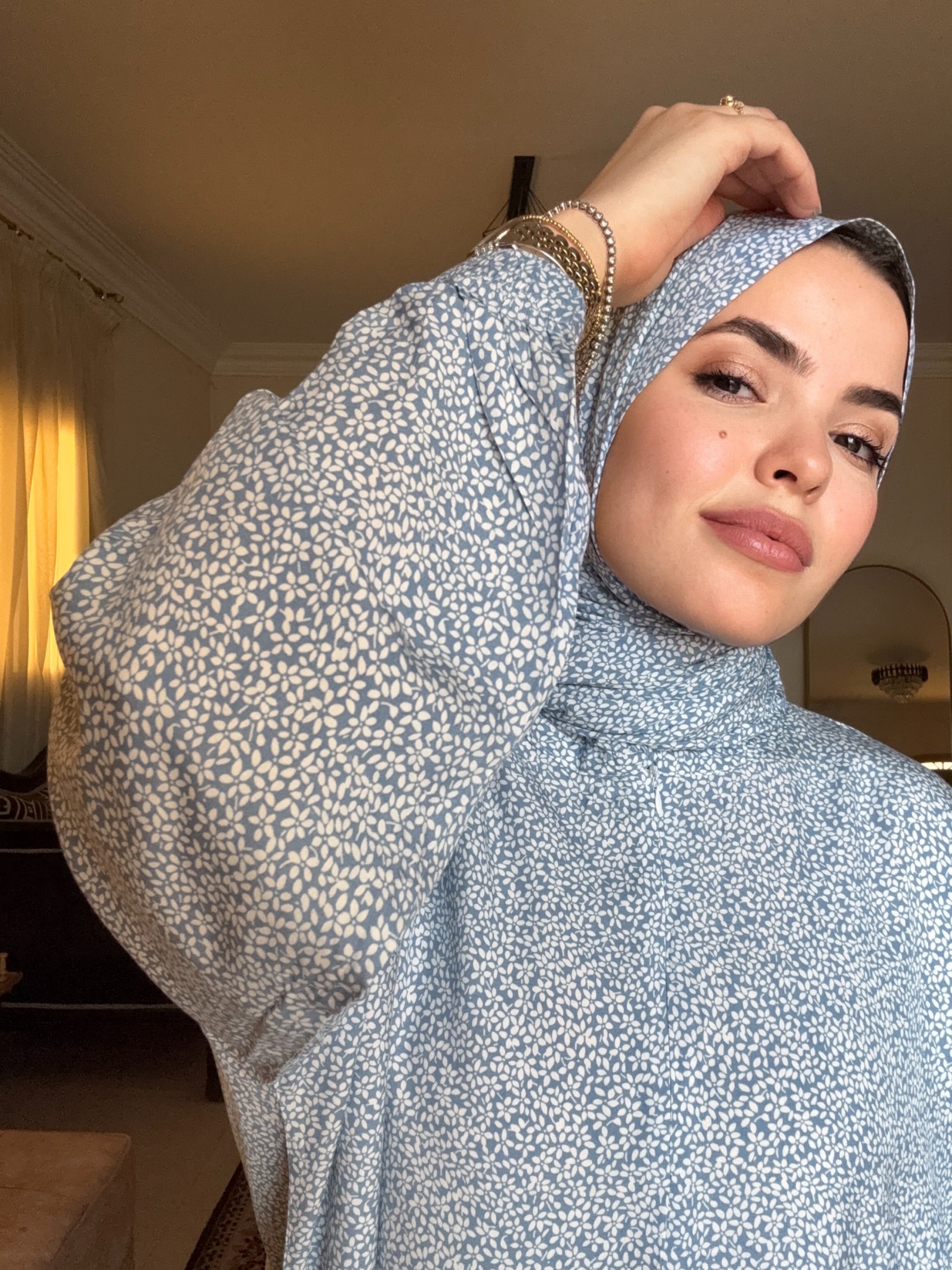 Viscose - Floret - Blue