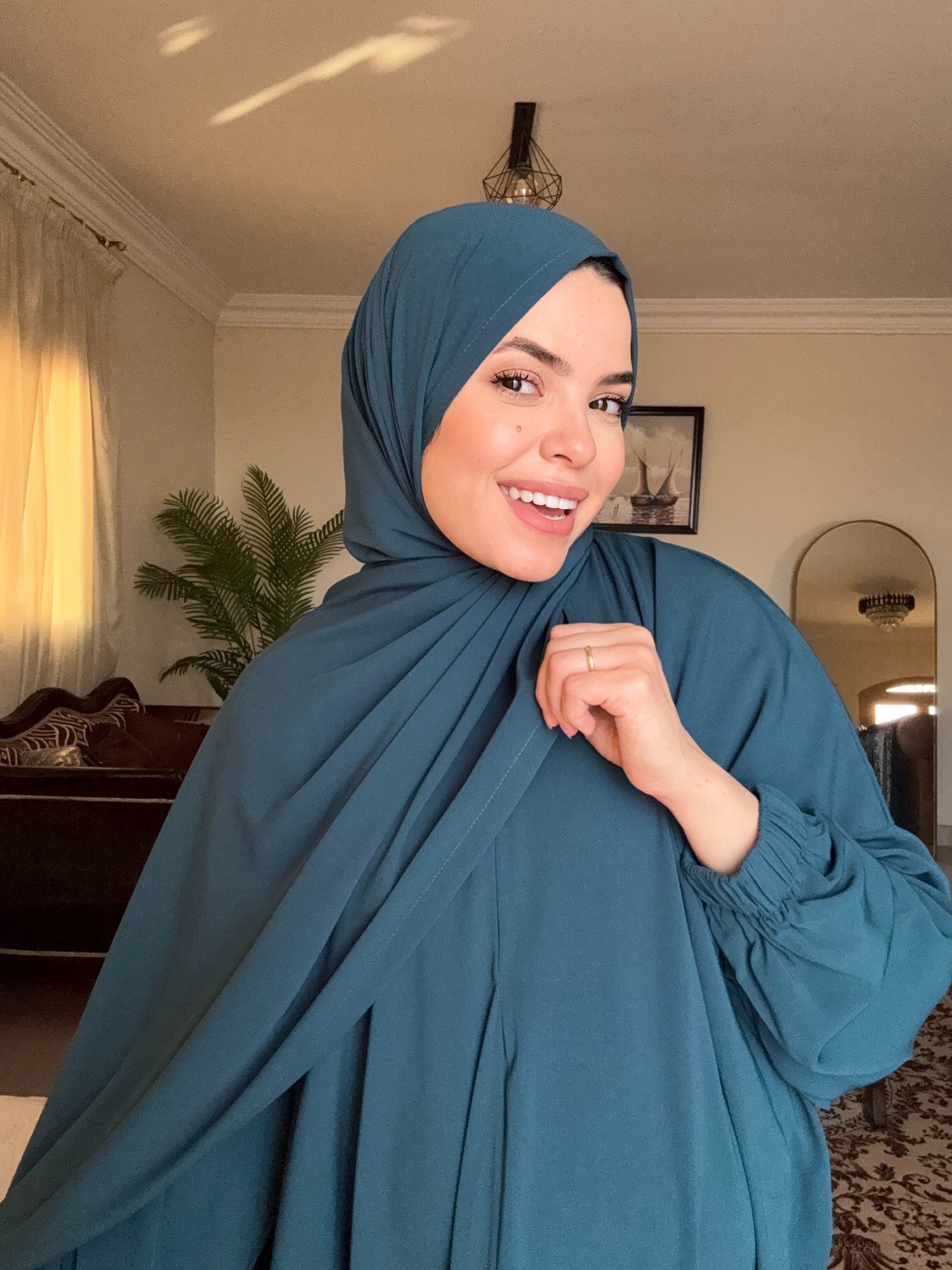 Abaya Isdal - Plain - Royal Blue