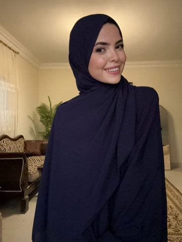 Plain Viscose - Dark Blue