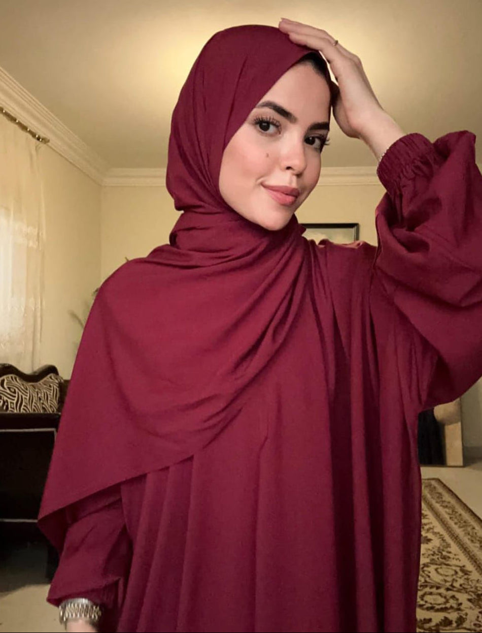 Plain Viscose - Dark Red