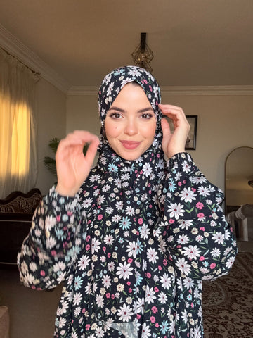 Viscose - Roza - Navy Blue