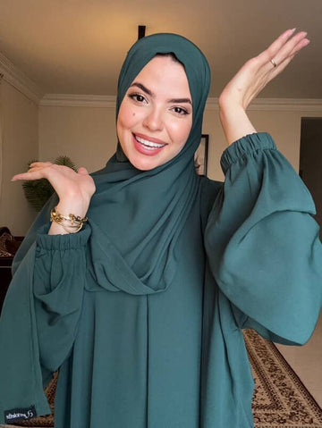 Abaya Isdal - Plain - Viridian