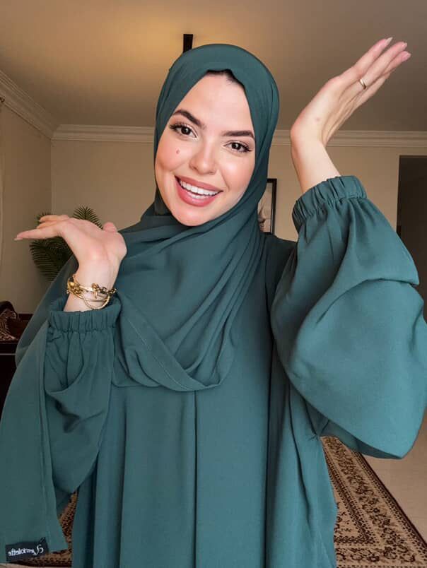 Abaya Isdal - Plain - Viridian