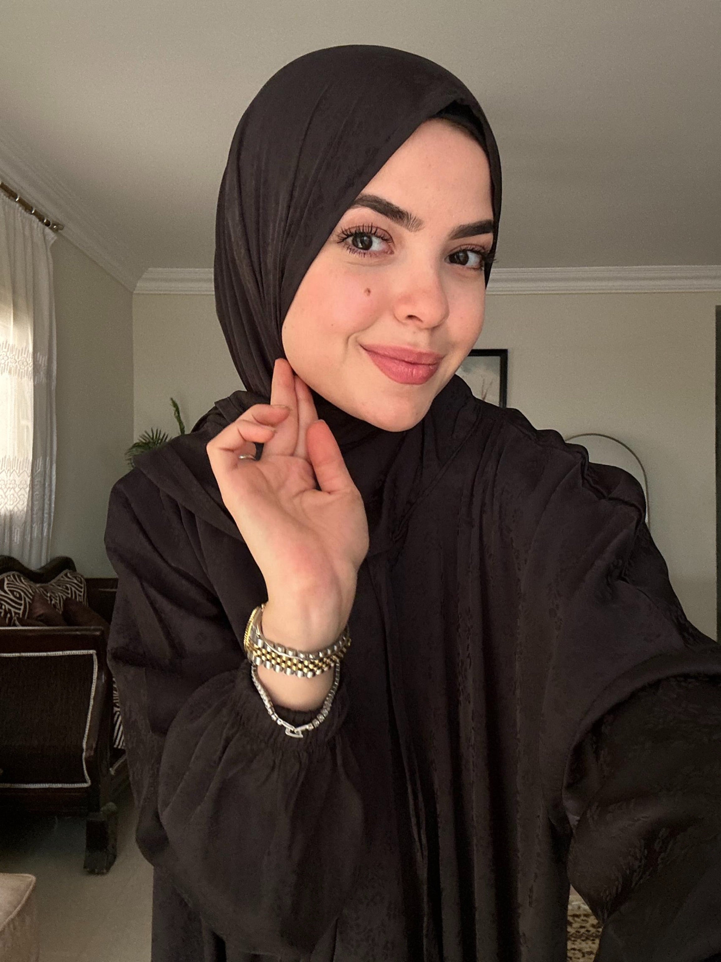 Jacquard Satin - Black Warda