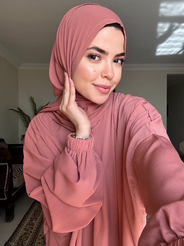 Abaya Isdal - Plain - Light Brick