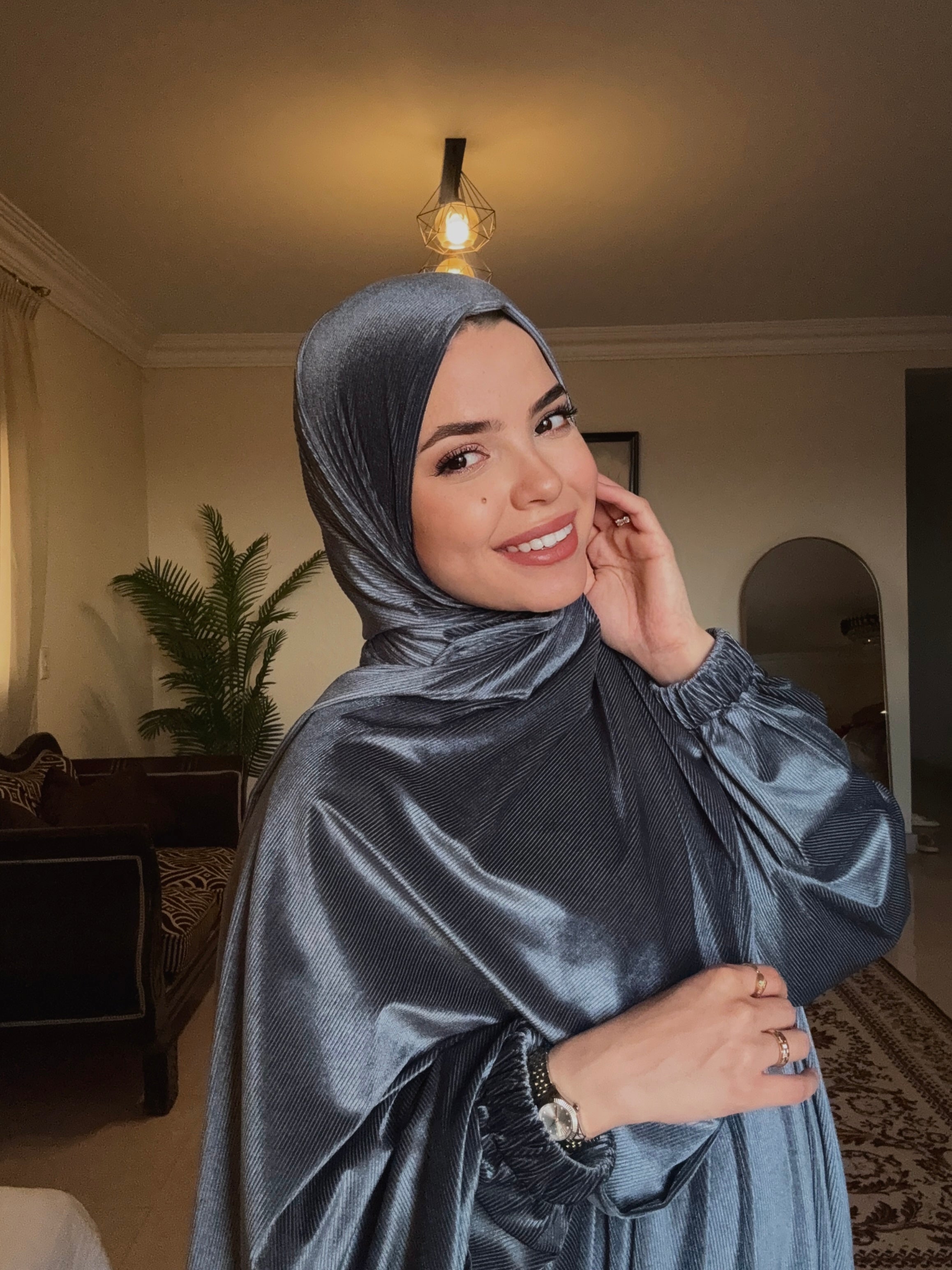 Ribbed Velvet - Grey