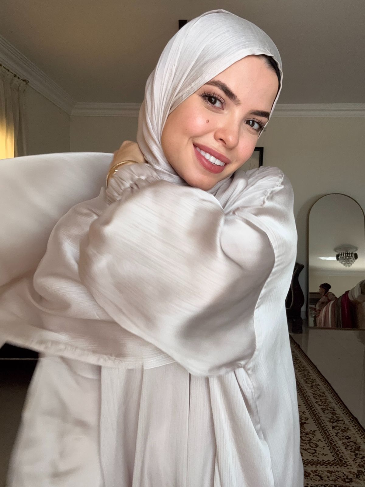 Plain Crinkle Satin - Mocha